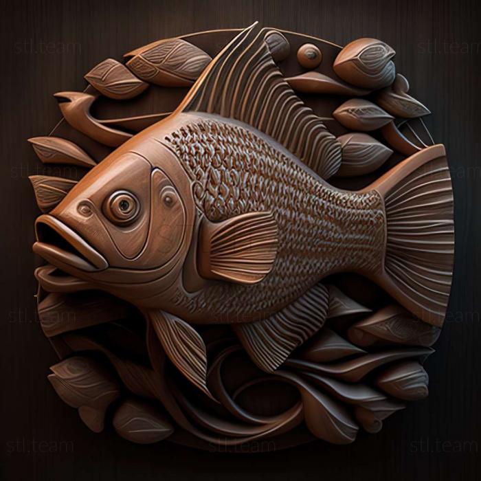 3D model Rhineloricaria fish (STL)